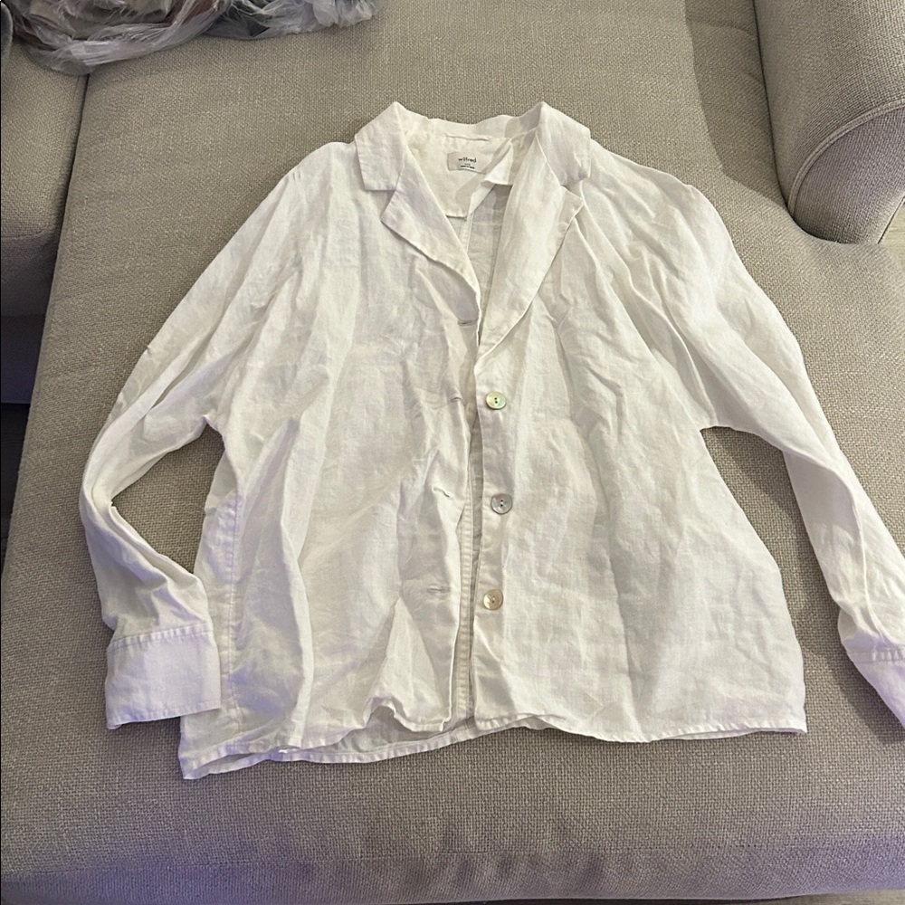 Aritzia Shirt Jacket Linen